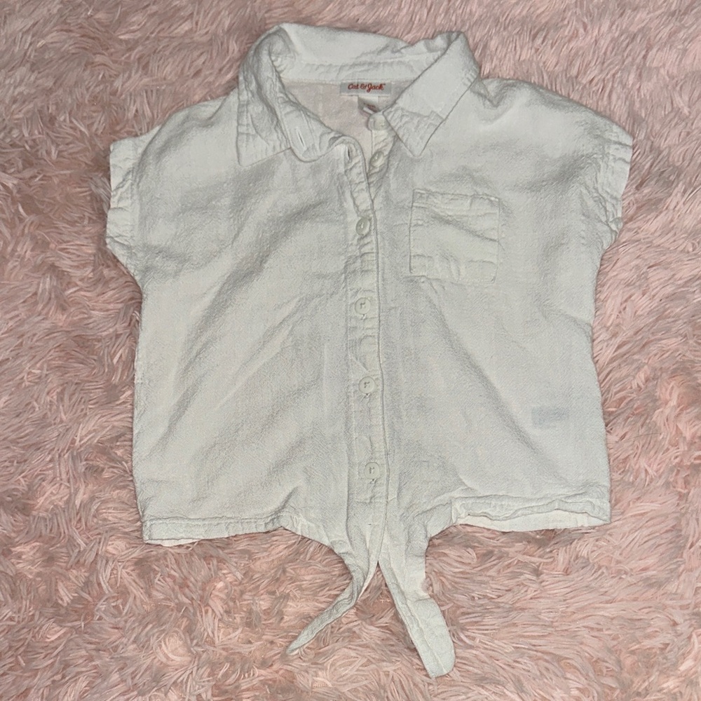 Cat & Jack White Kids Button Down Shirt